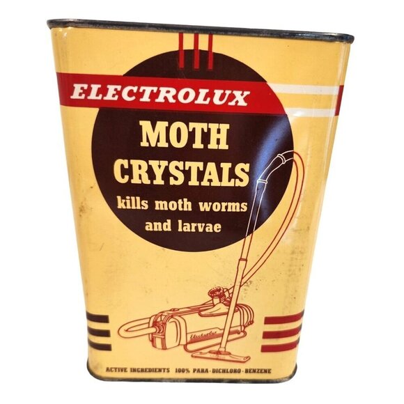 Electrolux Moth Crystals Vintage 5 Lb Tin Para-Dichloro-Benzene - Picture 1 of 9